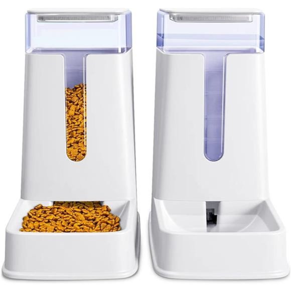 Automatic Cat Feeder and Water Dispenser in Set 2Packs 1 Gallon for Small Medium - Picture 1 of 7